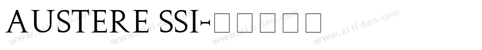 Austere SSi字体转换